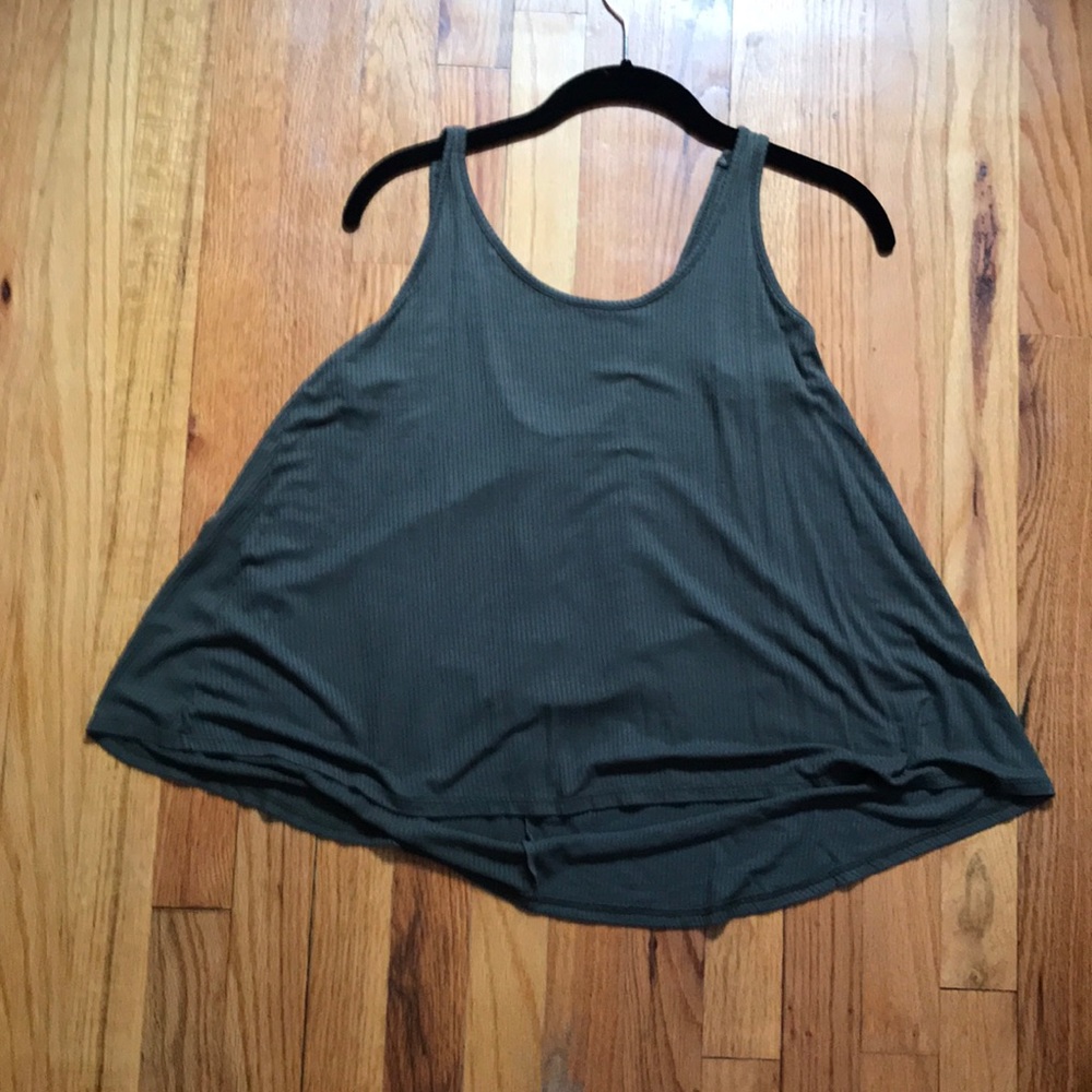 Olive green swing tank